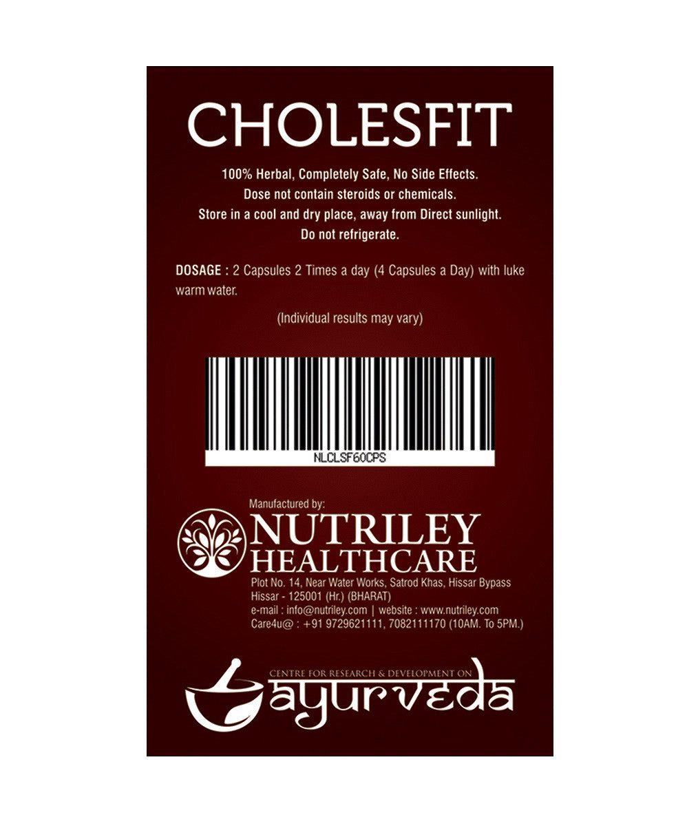 Nutriley Cholesfit - Cholestrol Control Capsules (60 Caps)